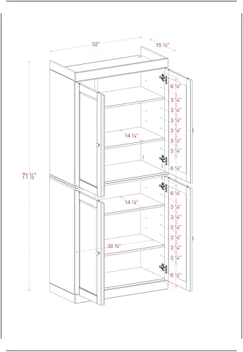 100% Solid Wood 32" Bathroom Cabinet with Rasied Panel Wood Doors - color: Antique Blue
