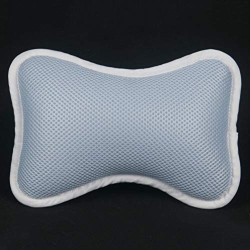 SUPVOX Bathtub Pillow with Non-Slip Suction Cups for Neck and Shoulder Support Fits Standard Oval and Straight Bathtubs Spa and Home Bath Cushion 11.41X7.08X2.95 Inches