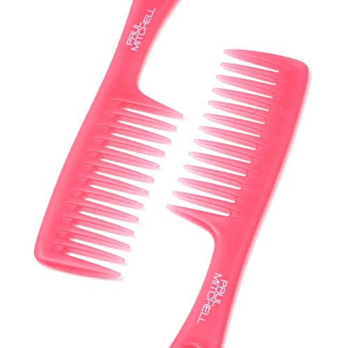 Paul Mitchell Detangler Comb, Wide Tooth Comb Detangles Wet or Dry Hair - color: Guava Pink- 9.62 in.Length (Pack of 1)
