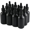 NOOEEISS 12 Pcs, 2oz Dropper Bottle, Black Glass Eye Dropper Bottle, Tincture Bottles with Dropper, Pretty Finish, Leak-Proof Design, Stronger Suction for All Kinds of Mixed Liquids - color: Black Frosted, size: 2oz-12Pack