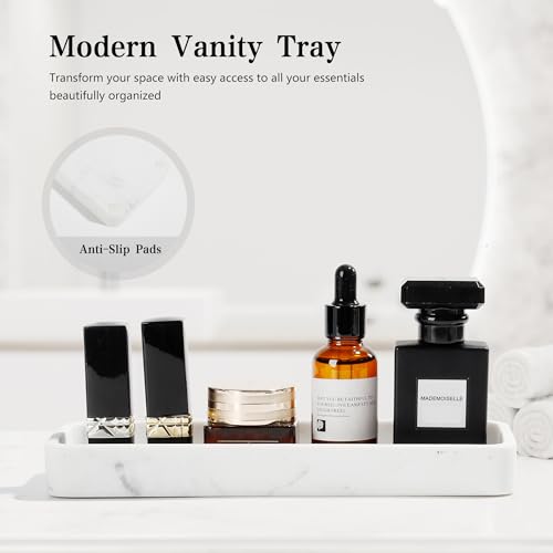 YMXYJM Bathroom Accessories Set, 4 Pcs Bathroom Accessory Set, Soap Dispenser, Toothbrush Holder, Qtip Holder Set, Bathroom Sets Complete, Bathroom Sink Set for Modern Home Decor, White - style: White