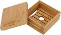 1/2Pcs Bamboo Soap Dish with Lid - Natural Wood Bar Tray Holder Storage Rack Container, Self Draining Soap Tray for Bathroom, Extend Soaps Life and Keep Dry ﻿(1Pcs) - color: 1pcs