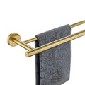 JQK Double Bath Towel Bar, Brushed Gold 39 Inch 304 Stainless Steel Thicken 0.8mm Towel Rack for Bathroom, Towel Holder Wall Mount, Useable Length 36 Inch, TB100L36-BG - color: Brushed Gold, size: 39 Inch