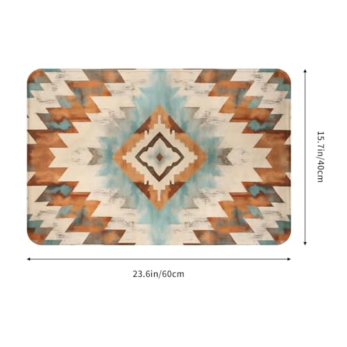 Bath Mat Cowhide Print Western Quick Dry Bathroom Rugs Non Slip Absorbent Shower Flannel Rug Floor Mat for Bathroom,Bathtub,Sink,Bedroom,16"X24" - color: Cay16