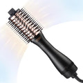 TYMO Hair Dryer Brush Blow Dryer Brush in One, 4 in 1 Ionic Hairdryer and Styler Volumizer with Oval Titanium Barrel, Hot Air Straightener for Smooth Frizz-Free Blowout, Gold, 2 Inch - color: Gold, size: 2 inches