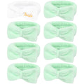 Semato Bachelorette Party Favor Set - Bride & Bridesmaid Spa Headbands (1 bride+ 7green) - color: 1 bride+ 7green