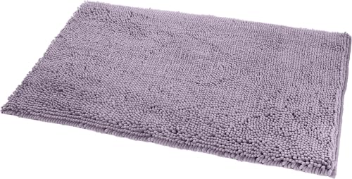 Amazon Basics Non-Slip Microfiber Absorbent Plush Shag Bathroom Rug Mat, Machine Washable, 21" x 34", Lavender (Pack of 12) - color: Lavender, size: 1'9" x 2'10" (Rectangular) (Pack of 12)