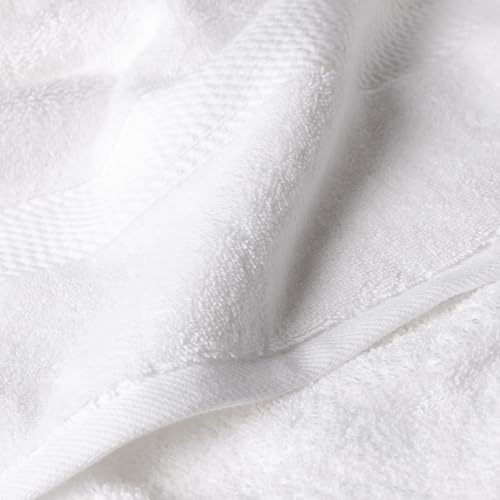 SUPERIOR Egyptian Cotton Ultra Plush & Absorbent, 6 Piece Set, White | Quick Dry, Soft Luxury Towel Set, Bath Essentials, Guest Bath, Spa, 2 Bath, 2 Hand, 2 Face Towels, Madeline Towels