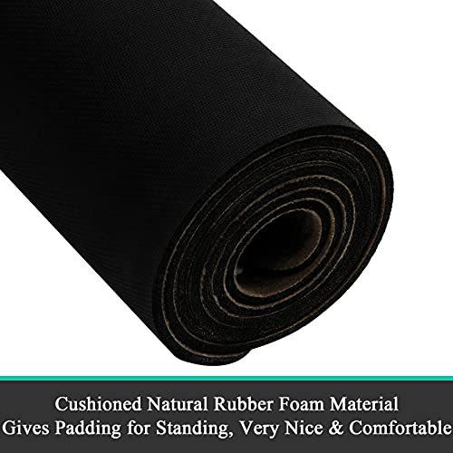 Pauwer Laundry Room Rug Runner 20"x48" Waterproof Rubber Laundry Mat Non Slip Kitchen Mats for Floor Washable Floor Mat Runner Rug for Farmhouse Mudroom Washroom Bathroom Decor - color: Brown, size: 1'8" x 4'