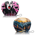 2 PCS Shower Cap Reusable Waterproof Adjustable Double Layer Elastic Dry Hair Bathing Caps Aesthetic Cute for Women Girls-Sunset Shout - color: H-8-Sunset Shout