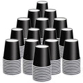 200 Count 3 oz Small Paper Cups, Black Disposable Mini Bathroom Cups, Disposable Mouthwash Cups, Small Paper Cup, Espresso Cup for Party Travel Picnic BBQ - color: Black, size: 200 Count