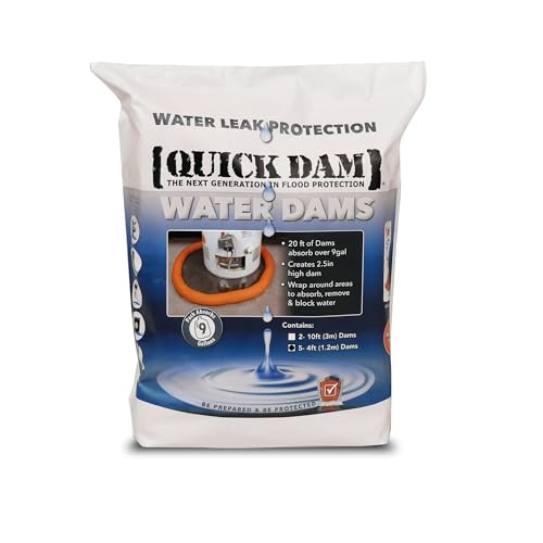 Quick Dam WUB24-5 Indoor Water Dams, Orange, 5 - size: 4ft