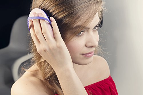 B110 Shower Head Brush/Exfoliator Shampoo Brush/Head Massager Scalp Stress Relax Shower Brush/Scalp Scrub Hair Brush Massager/Hair Massager for Hair Growth/Scalp Dandruff Brush Small Hair Brush - color: Pink Purple