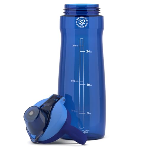 Pogo BPA-Free Tritan Plastic Water Bottle with Chug Lid, 32 Oz, Blue - color: Blue, size: 32 Ounces