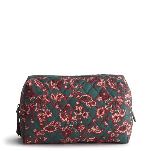 Vera Bradley Women's Cotton Nfl Medium Cosmetic Makeup Organizer Bag (Multiple Teams Available) - color: Victorian Vines, size: One Size
