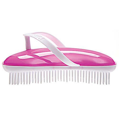 B123 Shower Head Brush/Exfoliator Shampoo Brush/Head Massager Scalp Stress Relax Shower Brush/Scalp Scrub Hair Brush Massager/Hair Massager for Hair Growth/Scalp Dandruff Brush Small Hair Brush - color: Cotton Pink