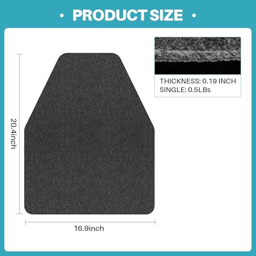 Urinal Mats for Men Bathroom 12 Pack - Commercial Disposable Washable Floor Mats with Non-Slip Rubber Backing, Water Absorption Urinal Pads for Mens Room Restroom, 16.9" x 20.4" (Dark Gray)