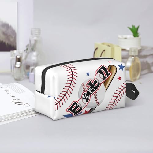 Kids Travel Toiletry Bag for Boys Girls - Waterproof Makeup Pouch Hanging Cosmetic Wash Bags Dopp Kit Shaving Bag for Toiletries Accessories(Baseball) - color: Baseball