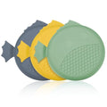 TRAPMATE Silicone Bathtub Drain Stopper/Good Grips Sink Stopper, Drain Cover for Shower, Bath, Kitchen Sink, 3 Pack (Patented Product) - color: Gray Green Yellow