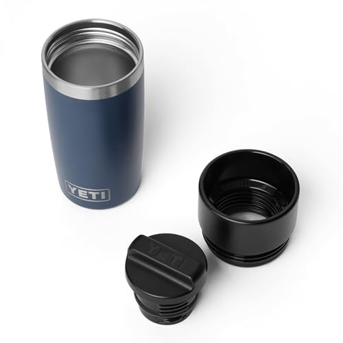 YETI Rambler 12 oz Travel Bottle, Stainless Steel, Vacuum Insulated with Leakproof Commuter Cap, Navy - color: Navy, size: 12 Ounces