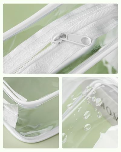 Mrsdry Travel Containers for Toiletries 4 Pack, TSA Approved Travel Size Toiletries, With Clear Bag Leak Proof Silicone Jars, Creams Jars Carrying Small Items - color: Water Green, size: 3 oz
