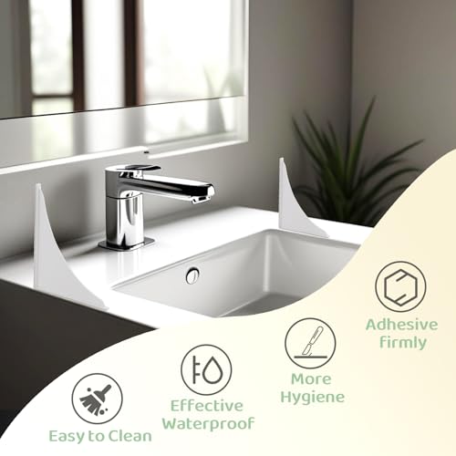 2 Pieces Bathtub Shower Splash Guards, Shower Water Guard for Bathtub Splash Guard Removable, Bathtub Water Splash Guards Corner Guards to Keep Water in Shower Bath