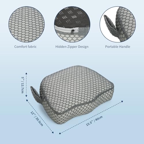 Hot Tub Booster Seat, Weighted SPA Booster Seat Cushion for Adults, 3D Air Mesh Hot Tub Seat Accssories with Non-Slip Micro Dot Bottom,Indoor or Outdoor Quick Dry Hot Tub Pillow (1 Pack-Grey) - style: 1 Pack-Grey