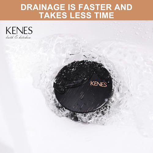 KENES Oil Rubbed Bronze Bathroom Vessel Pop Up Sink Drain Without Overflow, Vanity Sink Drain Stopper Assembly, Sink Drain Assembly Without Overflow Anti Clog Pop Up Drain - color: Oil-rubbed Bronze, size: Big Pop up Cap (Without Overflow)