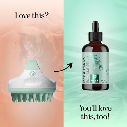 Hair Shampoo Brush and Scalp Exfoliator - In Shower Scalp Scrubber for Dandruff Removal & Growth Stimulator for Wet or Dry Hair - Soft Silicone Scalp Massager Made with Recycled Wheat Straw - Green - color: Green