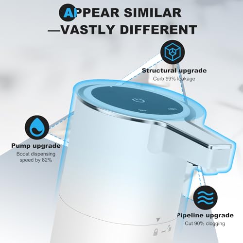 2 Pack Automatic Soap Dispenser: 13.52oz/400ml Wall Touchless Liquid - 4-Level Adjustable Modern Electric Hand Soap Dispenser - Kitchen Bathroom Kids Family White - color: 2 Pack White Liquid