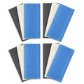 ARCH&M Exfoliating Washcloth 12 Pack, Black Off-White Navy-Blue | Back Scrubber for Shower, Japanese Exfoliating Shower Towel, Korean Beauty Wash Cloth, Daily Use - style: Black x 4 Off-White x 4 Navy-Blue x 4