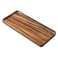 Bathroom Long Vanity Trays, 1PCS Wooden Toilet Tank Storage Tray, Farmhouse Wood Tray Kitchen Living Room Counter Top Organizers for Small Things, Table Sink Holders 11 x 4 inch - color: Square