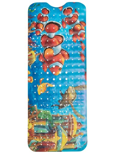 Toddler Bathtub Mat - Non Slip Kids Bath Mat - Shower Grip Mat - Bath Tub Floor Mat (Bath Clownfish) - color: Clownfish Print