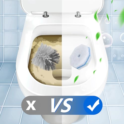 2X Cleaning Power Upgrade Formula Toilet Bowl Refills, Fits for Clorox, 50 Count Disposable Toilet Bowl Refills - No Falling Apart, Fits Most Brand Brushes for Bathroom Cleaning - size: 1 Count (Pack of 50)