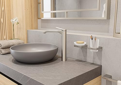 hansgrohe AddStoris Toilet Paper Holder in Brushed Nickel, 41756820 - color: Brushed Nickel