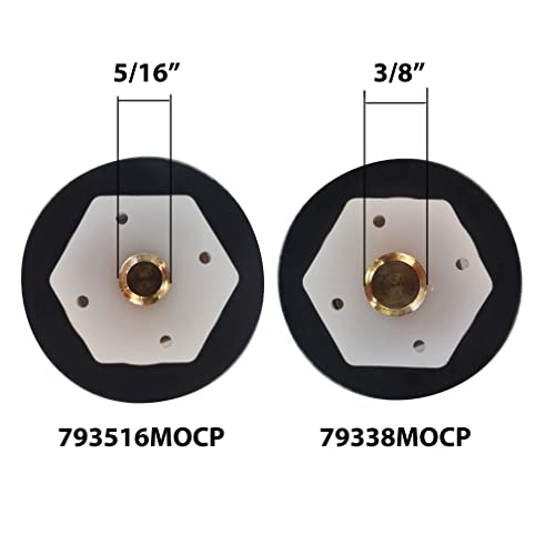 Westbrass 79338MOCP-100 Replacement Tip-Toe Bathtub Drain Stopper with 3/8" Stem, Polished Chrome (100-Pack) - size: 100 Pack, style: 3/8" Stem