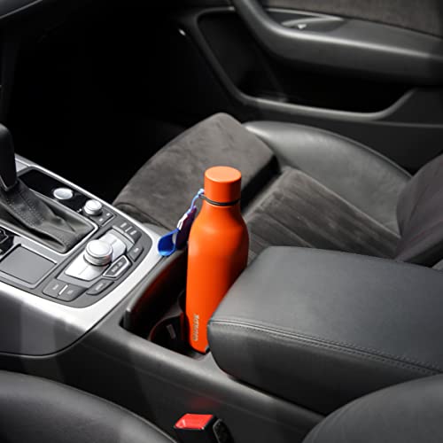 BJPKPK Insulated Water Bottles, 18 oz Stainless Steel Metal Water Bottle with Strap, BPA Free Leak Proof Jugs, Mugs, Flasks, Reusable Thermal Flasks for Sports & Travel, Orange - color: Orange, size: 18 Ounces, style: 18oz