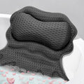 SetSail Bath Pillow, Relaxing Bath Pillows for Tub Neck and Back Support Soft 4D Breathable Air Mesh Ergonomic Bathtub Pillow with 6 Strong Suction Cups and Hook Luxury Bathroom Accessories,Black - size: Black3