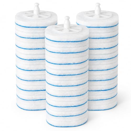 30 Count Disposable Toilet Refill Pads Compatible with Clorox and Oshang Toilet Brush, Bathroom Cleaning Heads