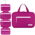 Eco Sun Hanging Travel Toiletry Bag — Designed in Hawaii — Water-resistant Travel Organizer for Bathroom Accessories (Magenta) - color: Magenta