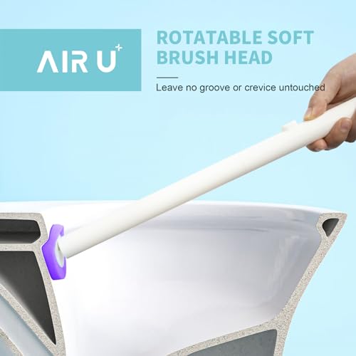 48 Count Disposable Toilet Brush Heads, Toilet Bowl Wand Refills for Toilet and Bathroom Cleaning, Purple Lavender Fragrance, Not Suitable for Electric Toilet Brushes - color: Purple