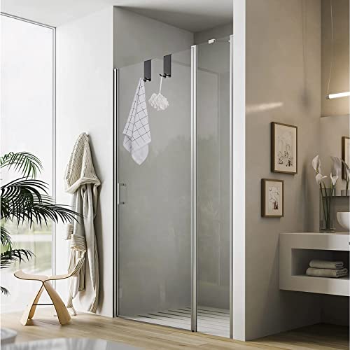 Taozun Shower Door Hooks - Towel Hooks for Bathroom Frameless Glass, Squeegee Hook, Over Glass Hook - Black Stainless Steel 2 Pack - color: Black, size: 2 Pack