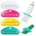 JJUNW 12Pcs Toothpaste Squeezers Bulk, 4 Colors Toothpaste Clips Tube Squeezer Dispenser, Toothpaste Rollers Clips for Hair Gel,Hand Cream, Paint Tubes, Cosmetics, Bathroom
