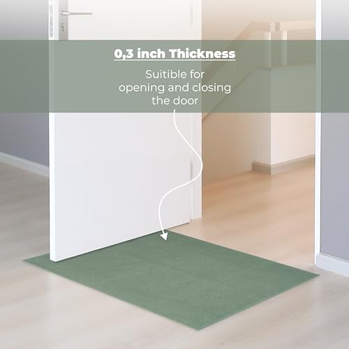 Cotton Paradise Bath Rug for Bathroom, 20x34 inch 100% Cotton Non Slip Bath Mat Rug, Soft Absorbent Machine Washable, Sage Green Bath Rug - color: Sage Green, size: 1 PC 20x34"