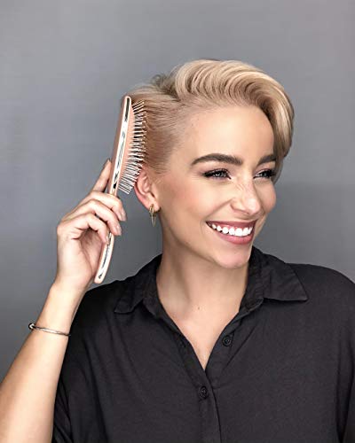 Framar Detangling Brush for Curly Hair – Hair Brushes for Women, Wet Detangler Hair Brush, Wet Hairbrush For Women, Hairbrushes, Hair Brush Detangler – Reduces Hair Breakage Champagne - color: Champagne