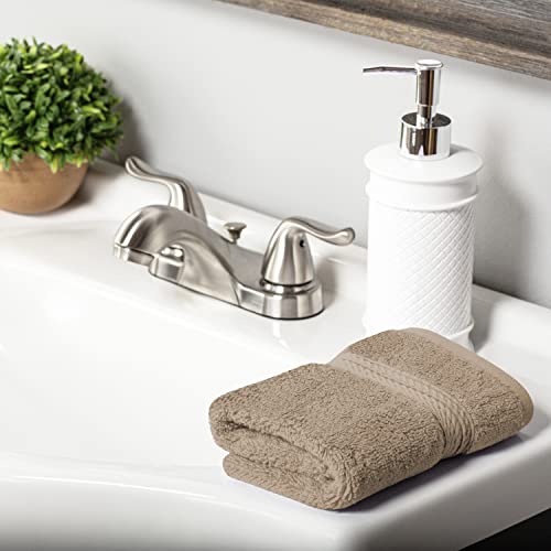 Superior Egyptian Cotton Ultra Plush & Absorbent, 10 Piece Set, Latte | Quick Dry, Soft Luxury Towel Set, Bath Essentials, Guest Bath, Spa, 2 Bath, 4 Hand, 4 Face Towels, Madeline Towels - color: Latte, size: 10-Piece Towel Set
