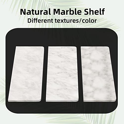 Brushed Nickel Toilet Paper Holder with Shelf, New Upgrade Double Toilet Paper Holder with Storage, Marble Roll Toilet Paper Wall Mount for Bathroom Washroom - color: Brushed Nickel Double