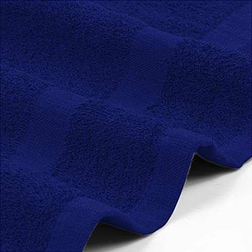 Utopia Towels, Salon Towel, Pack of 24, Not Bleach Proof, 16 by 27 Inches, Highly Absorbent Cotton Towels for Hand, Gym, Beauty, Spa, and Home Hair Care, Royal Blue - color: Royal Blue, size: 24 Pack