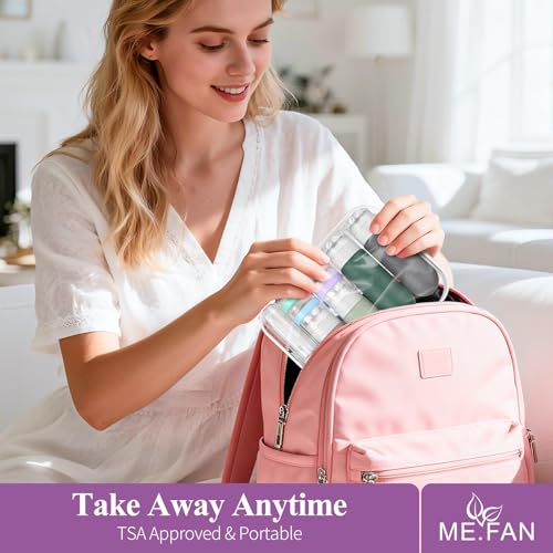 ME.FAN Travel Bottles for Toiletries, 18 Pack TSA Approved Travel Size Containers Set, Silicone Squeezable Portable Split Bottle, Travel Accessories for Conditioner, Shampoo, Lotion - Purple - color: Purple