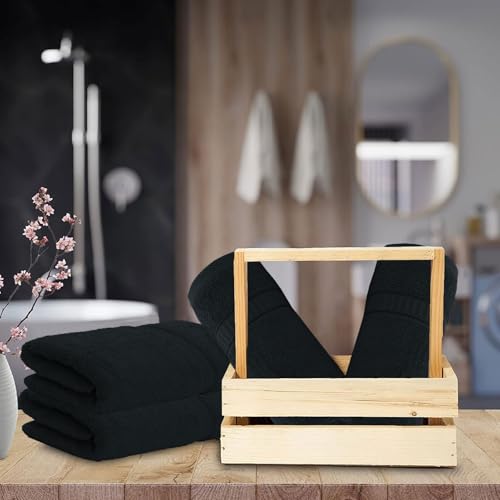 GOLD TEXTILES Premium Hand Towels for Bathroom -100% Ring Spun Cotton (Grey,4 Pack, 16x30 Inches) Luxury Soft Absorbent & Quick Dry, Bathroom Hand Towel Perfect for Hotel, Salon, Gym & Spa - color: Grey, size: 4 Pack 16x30